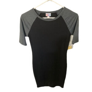 NWT LuLaRoe Women’s Black and Gray Julia Dress